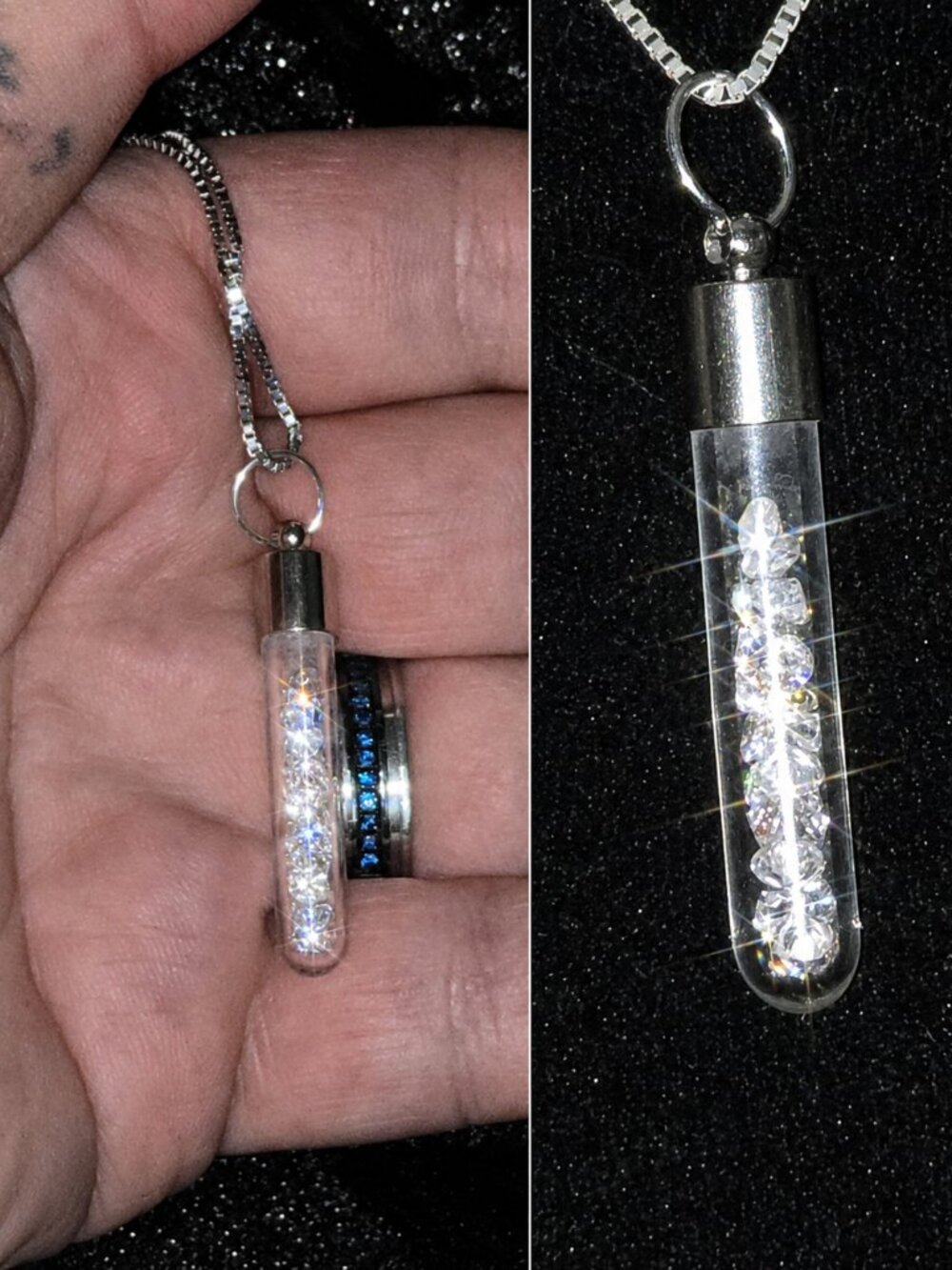 2ct tw Moissonite with .925 SILVER necklace ...26002
